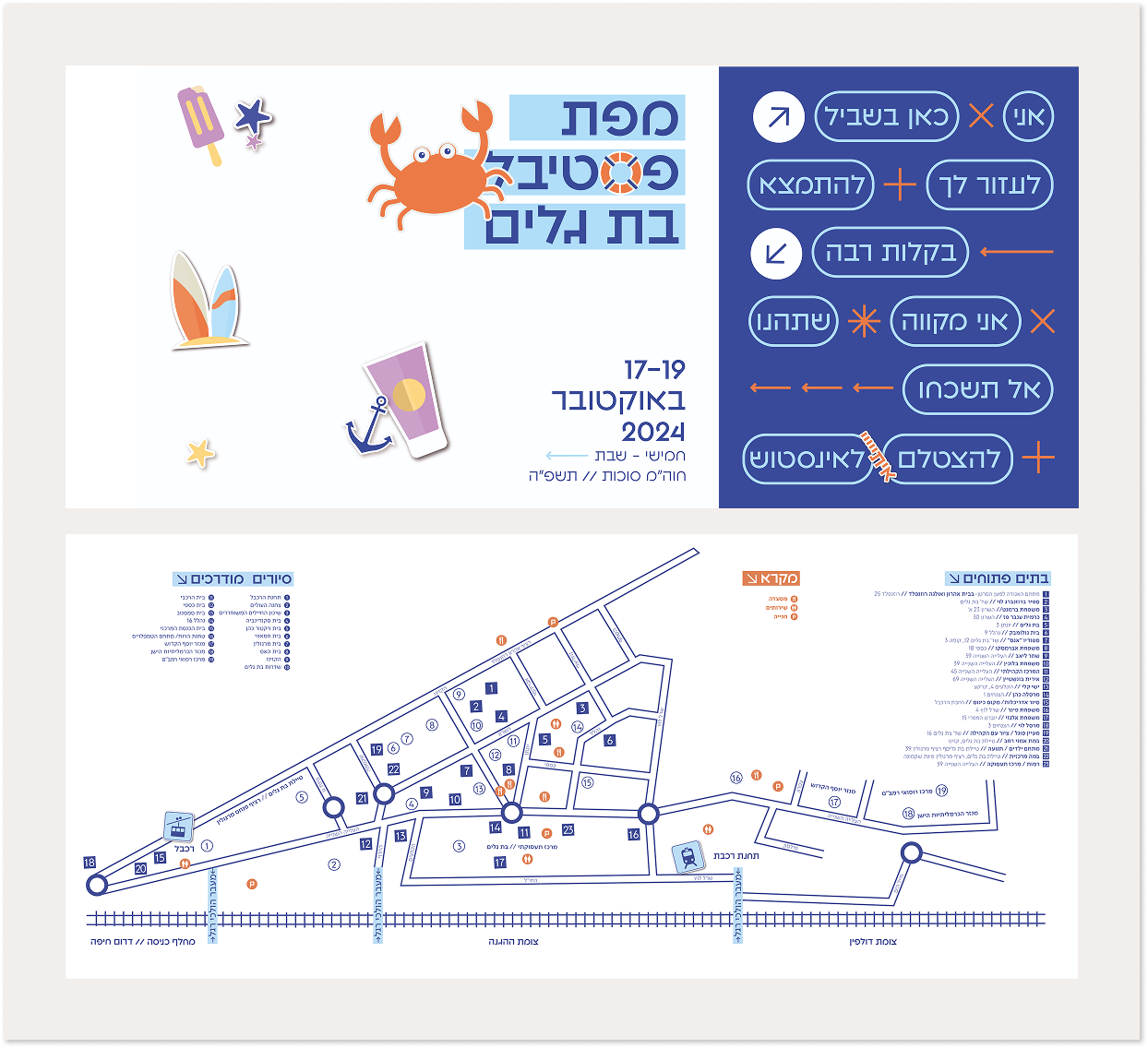 Bat Galim Festival Map